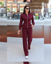 Two Piece Set - Burgundy - front view