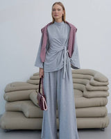 Two Piece Set - Grey - front view