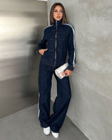 Two Piece Set - Denim - front view