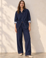 Two Piece Set - Dark Denim - front view