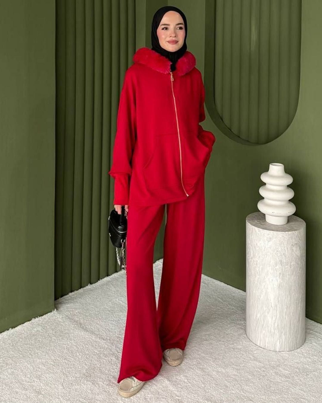 Two Piece Set - Red - front view