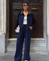 Two Piece Set - Navy - front view
