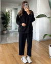 Two Piece Set - Black - front view