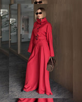 Two Piece Set - Red - three-quarter view