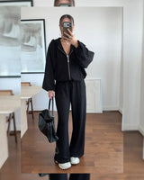 Two Piece Set - Black - front view