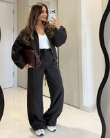 Two Piece Set - Brown - front view