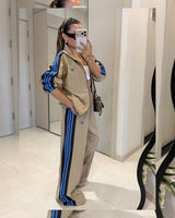Two Piece Set - Beige - three-quarter view