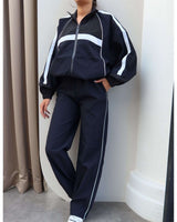 Two Piece Set - Navy - front view