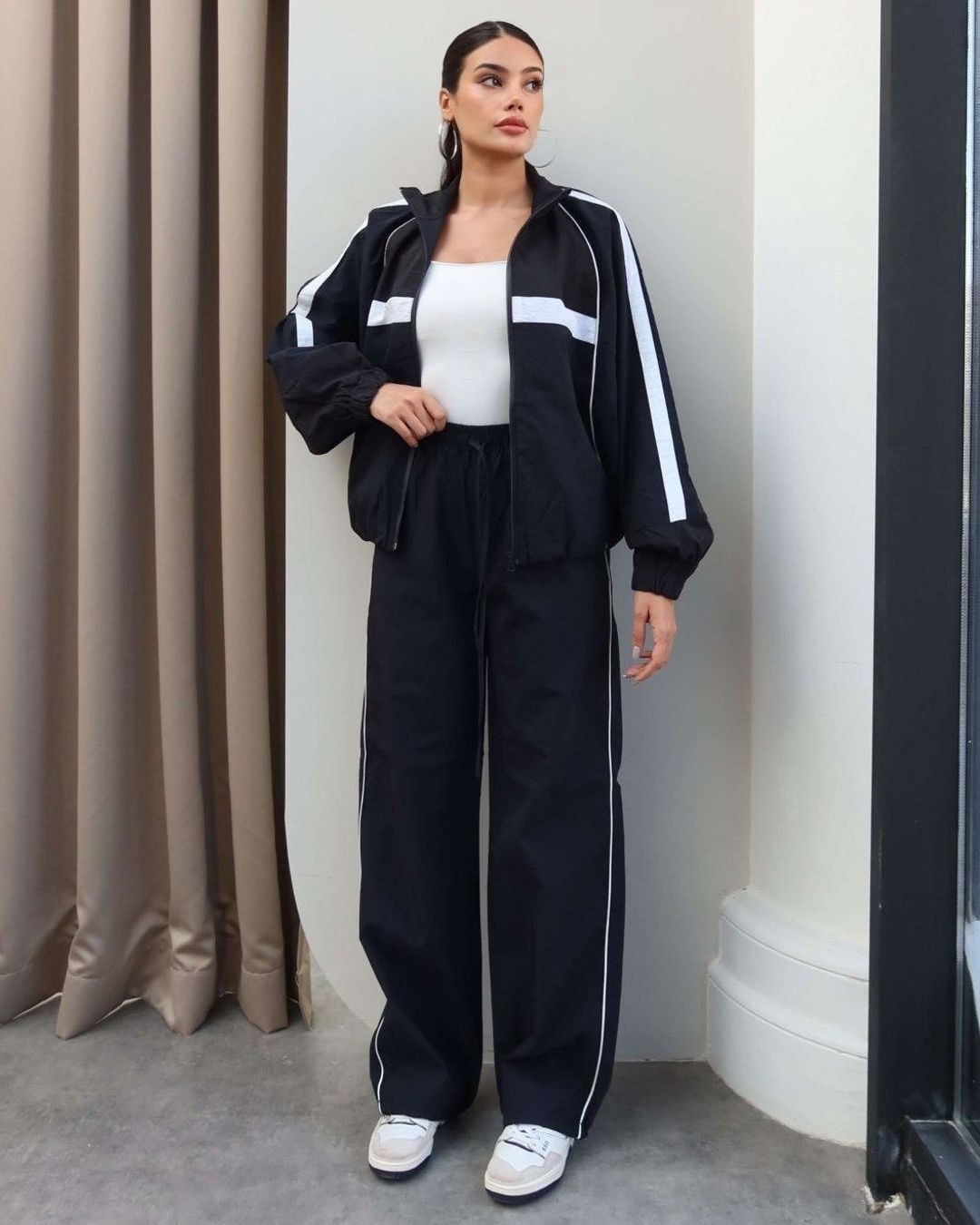 Two Piece Set - Navy - front view