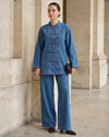 Two Piece Set - Light Denim - front view