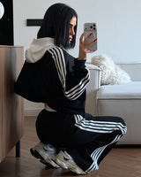 Two Piece Set - Black - side view