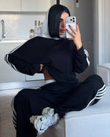 Two Piece Set - Black - front view
