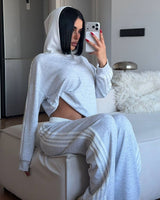 Two Piece Set - Grey - three-quarter view
