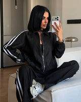 Two Piece Set - Black - front view