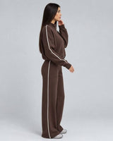 Two Piece Set - Brown - side view