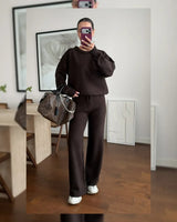 Two Piece Set - Brown - front view