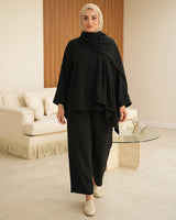 Two Piece Set - Black - front view