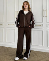 Two Piece Set - Brown - front view