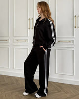 Two Piece Set - Black - three-quarter view