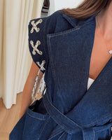 Vest + Belt - Denim - detail