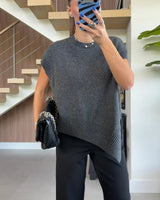 Vest - Dark Grey - front view
