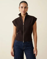 Vest - Brown - front view