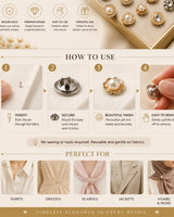 20 Pcs Clothing Button Pins