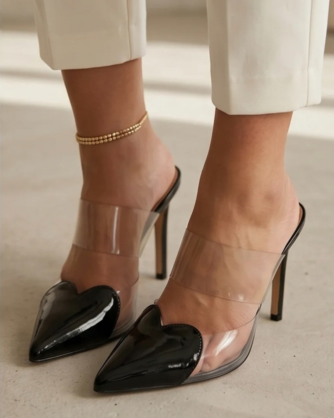 Alaïa Inspired Patent Mule
