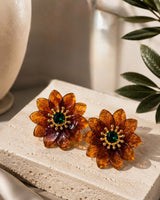 Amber Bloom Earrings