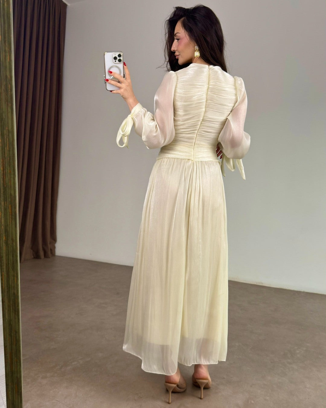 Amour Tie-Sleeve Dress