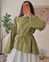 Asymmetric Modern Blouse + Belt