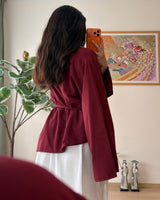 Asymmetric Modern Blouse + Belt