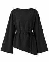 Asymmetric Modern Blouse + Belt