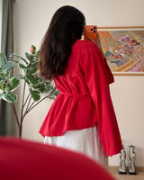 Asymmetric Modern Blouse + Belt