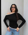 Asymmetric Off-Shoulder Top