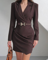 Atelier Belted Wrap Dress + Belt