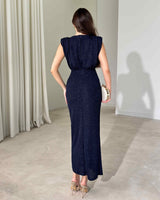 Aurelia Draped Ring Maxi Dress