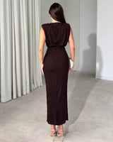 Aurelia Draped Ring Maxi Dress
