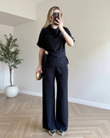 Aurelia Draped Trouser Set