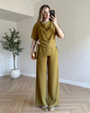 Aurelia Draped Trouser Set