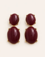 Barolo Double-Cabochon Earrings