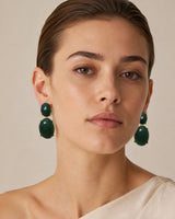 Barolo Double-Cabochon Earrings