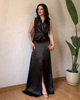 Belladonna Satin Gown