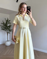 Belted Formal Dress