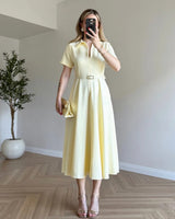 Belted Formal Dress