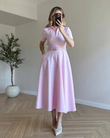 Belted Formal Dress