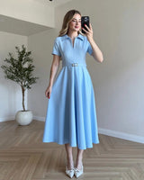 Belted Formal Dress