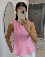 Bow Peplum Top