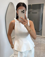 Bow Peplum Top