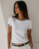 Braided Fitted Tee
